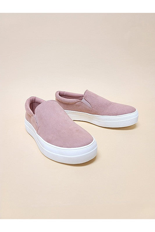 Tessa Slip-On Casual Sneakers – Vegan Leather, Comfortable Fit