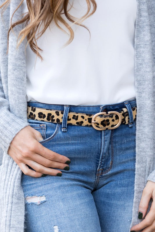 Darcy D-Ring Belt – Vegan Leather with Gold Hardware