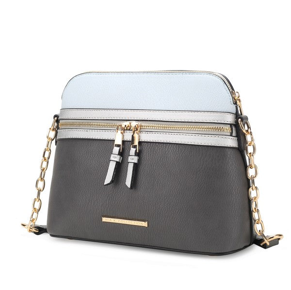MKF Collection - Karelyn Crossbody Handbag – Vegan Leather, Adjustable Strap