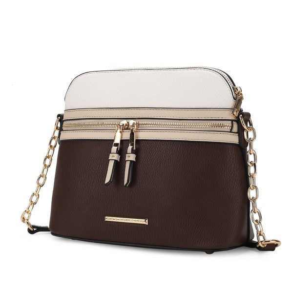 MKF Collection - Karelyn Crossbody Handbag – Vegan Leather, Adjustable Strap