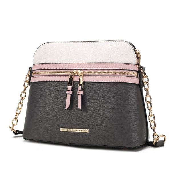MKF Collection - Karelyn Crossbody Handbag – Vegan Leather, Adjustable Strap