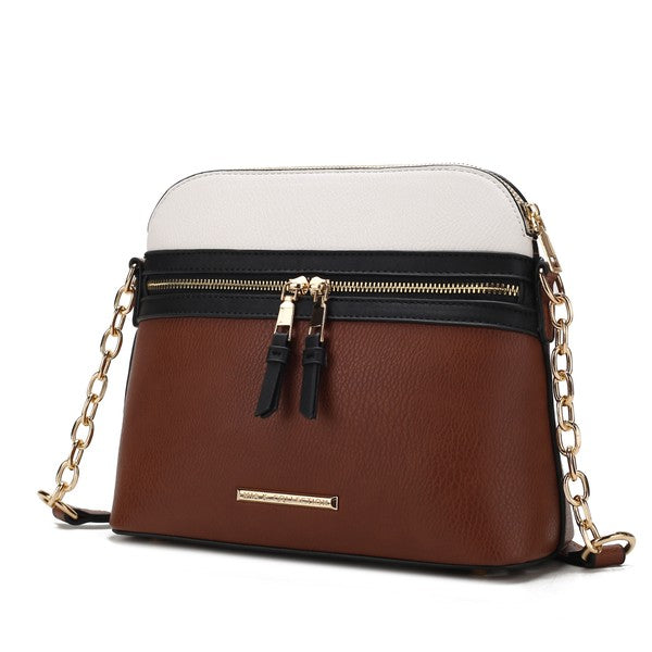 MKF Collection - Karelyn Crossbody Handbag – Vegan Leather, Adjustable Strap