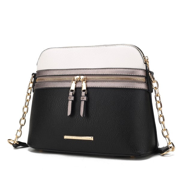 MKF Collection - Karelyn Crossbody Handbag – Vegan Leather, Adjustable Strap