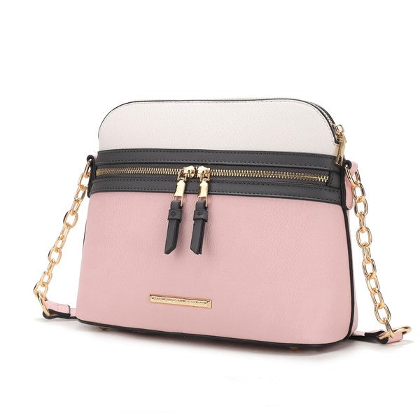 MKF Collection - Karelyn Crossbody Handbag – Vegan Leather, Adjustable Strap