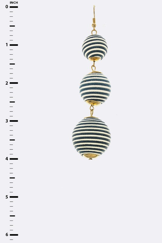 Ball Drop Earrings – 4-Inch Statement Jewelry in 3 Colors