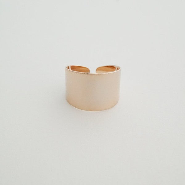 Fay Thick Wrap Ring – Adjustable in Gold, Silver, and Rose Gold