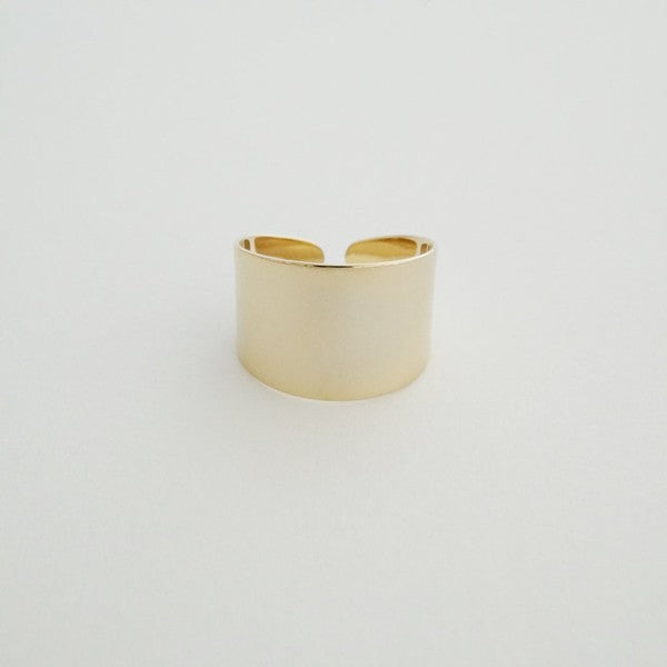 Fay Thick Wrap Ring – Adjustable in Gold, Silver, and Rose Gold
