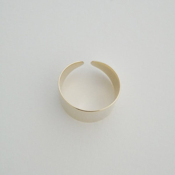 Fay Thick Wrap Ring – Adjustable in Gold, Silver, and Rose Gold