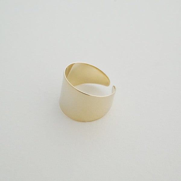 Fay Thick Wrap Ring – Adjustable in Gold, Silver, and Rose Gold