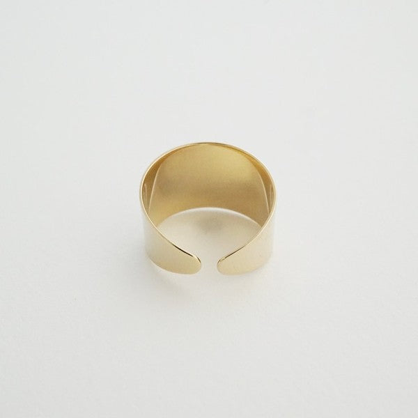 Fay Thick Wrap Ring – Adjustable in Gold, Silver, and Rose Gold