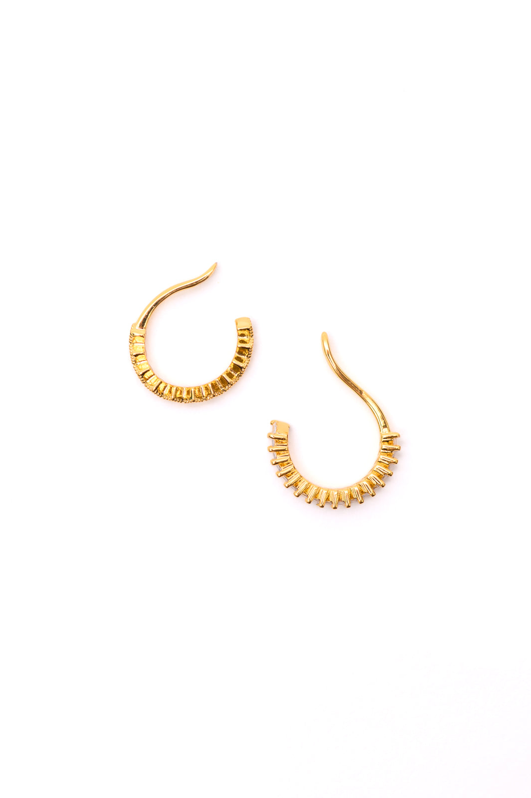 Ingrid Gold Ear Cuff Set - 18K Gold Plated, Cubic Zirconia