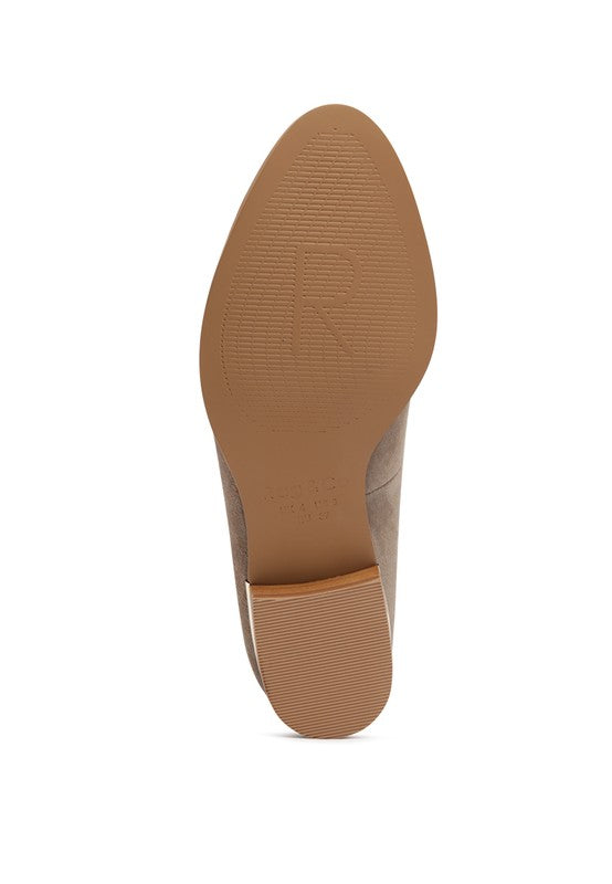 Taupe Plus Loafers Anna – sole view