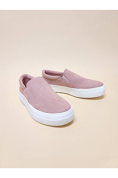 Tessa Slip-On Casual Sneakers – Vegan Leather, Comfortable Fit