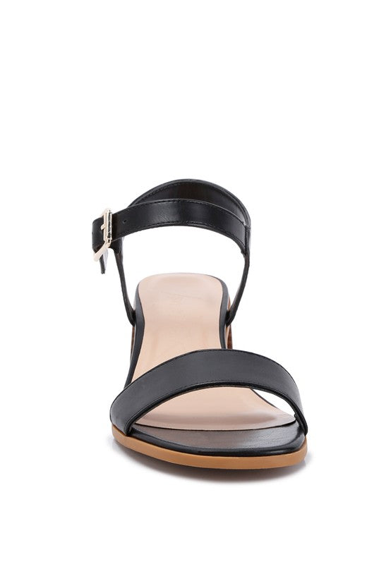 Varya Stacked Heel Sandals