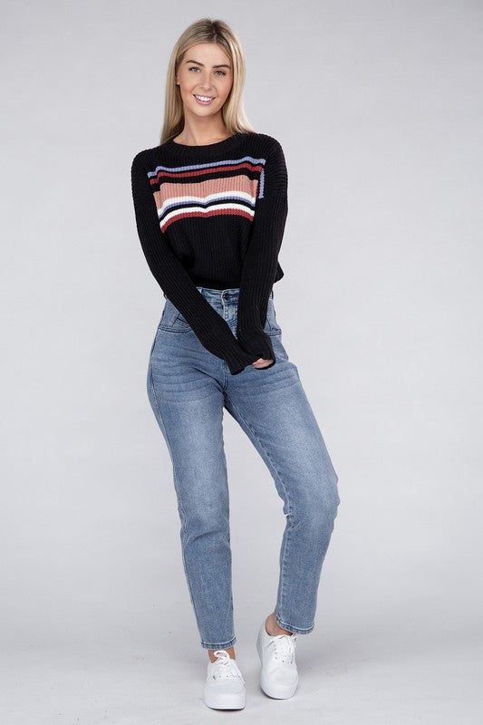 Stina Striped Pullover Sweater