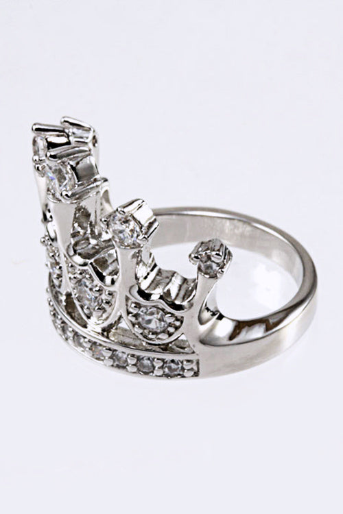 Cubic Zironia Crown Ring