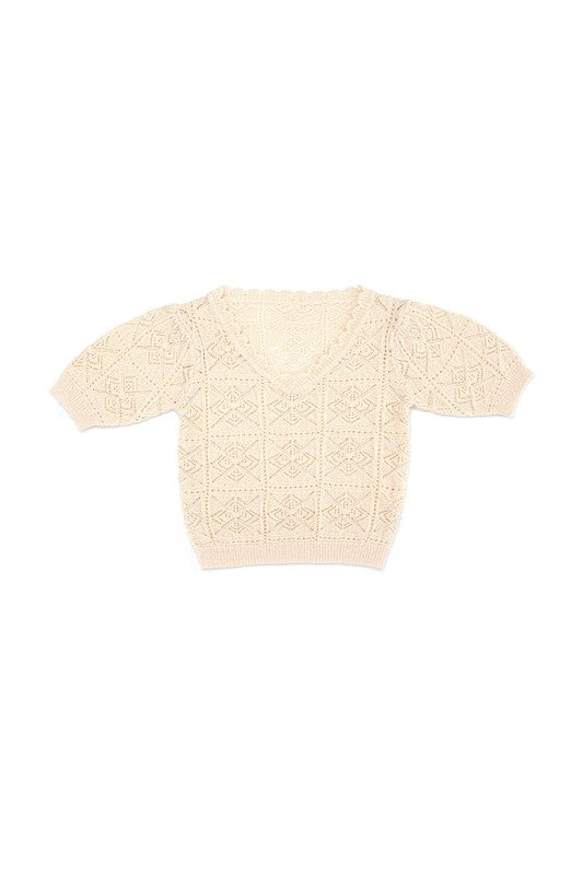 Nyx Crochet Knit Top