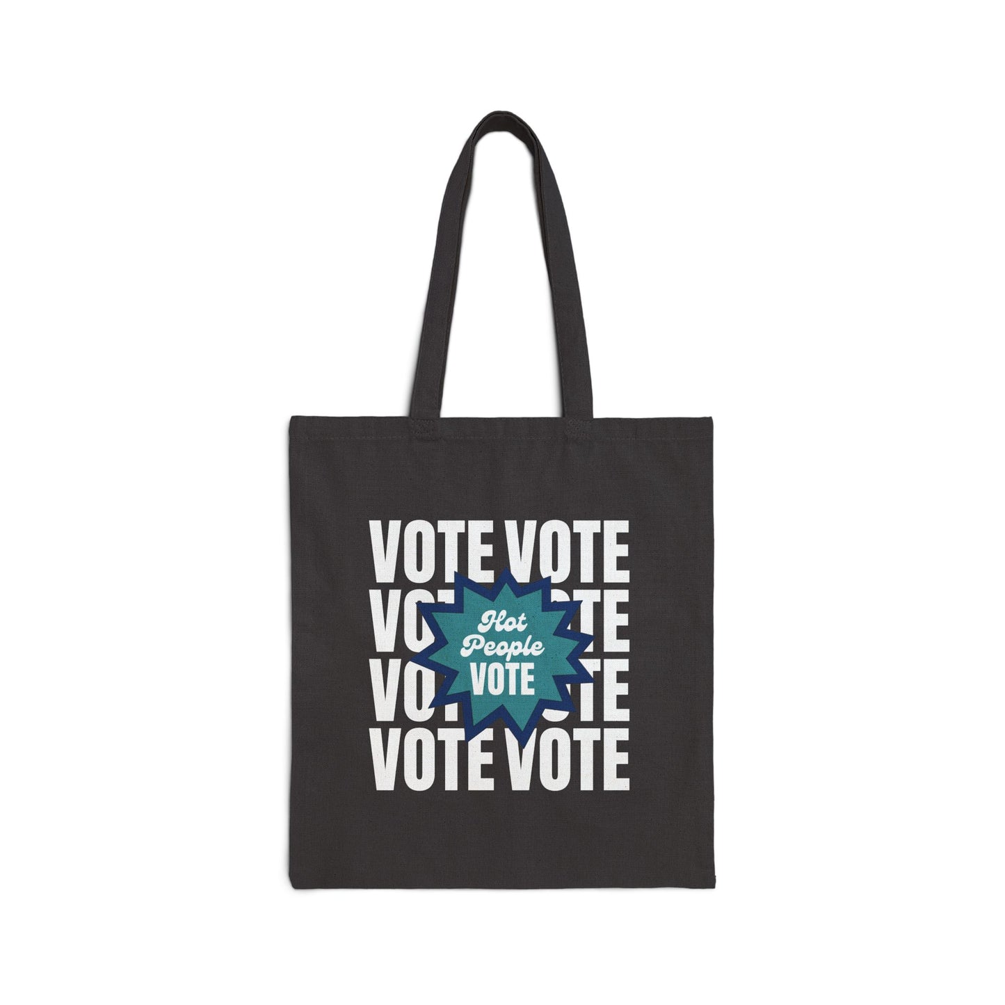 Hot People Vote Tote - Cotton Canvas Tote Bag