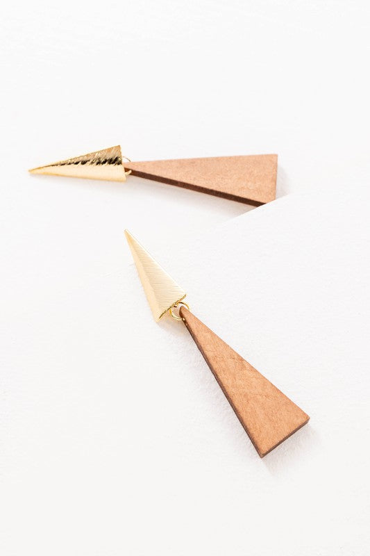 Jude Double Triangular Drop Earring