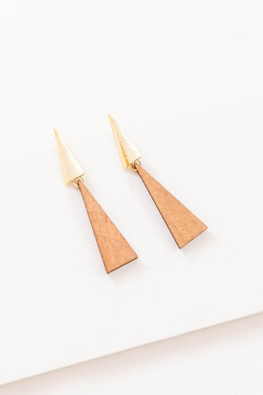 Jude Double Triangular Drop Earring