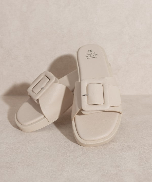 Daisy Single Buckle Slide By Oasis Society