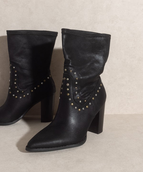 Paris Studded Boots By Oasis Society