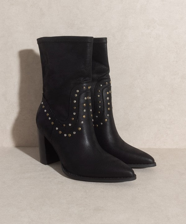 Paris Studded Boots By Oasis Society