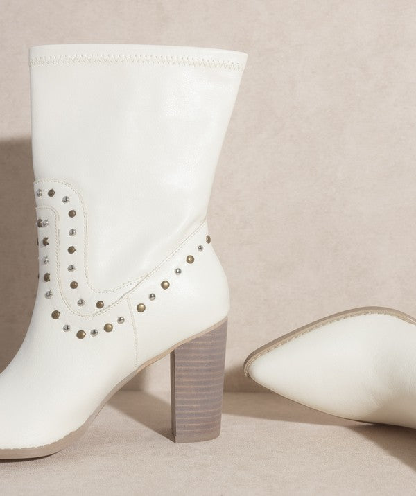 Paris Studded Boots By Oasis Society