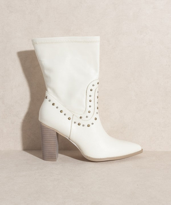 Paris Studded Boots By Oasis Society