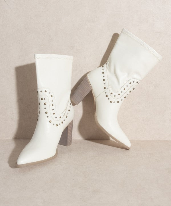 Paris Studded Boots By Oasis Society