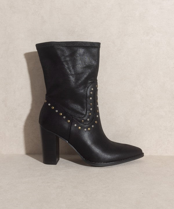 Paris Studded Boots By Oasis Society