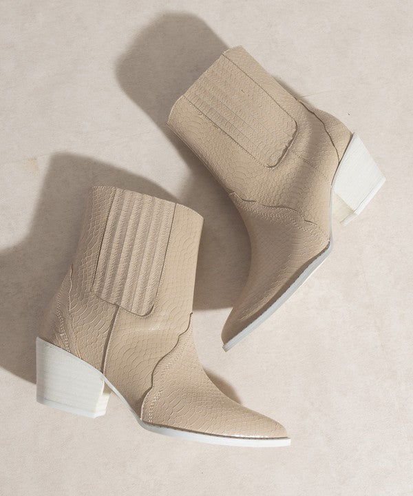 Dawn Paneled Western Bootie By Oasis Society