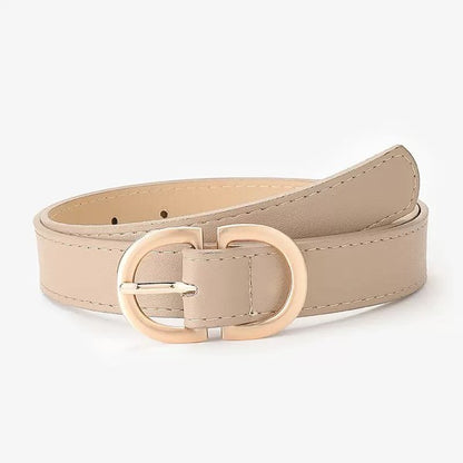 Darcy D-Ring Belt – Vegan Leather with Gold Hardware