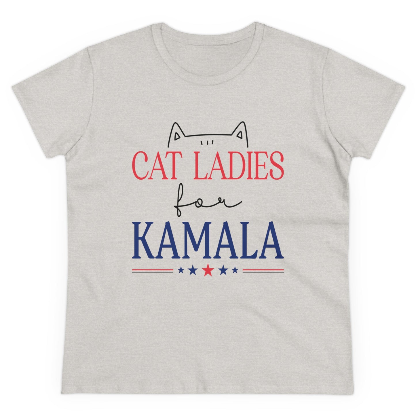 Cat Ladies for Kamala - Women's Midweight Cotton Tee