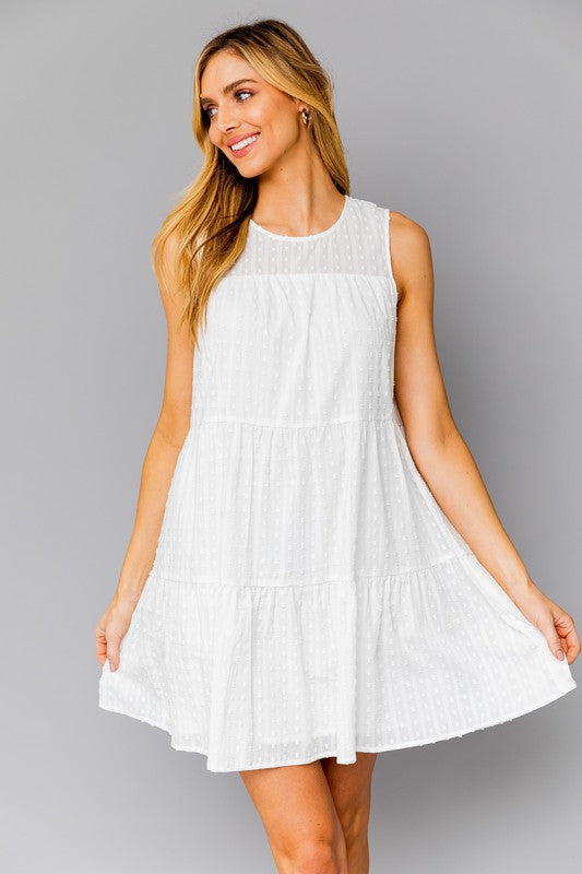 Theresa Sleeveless Tiered Mini Dress