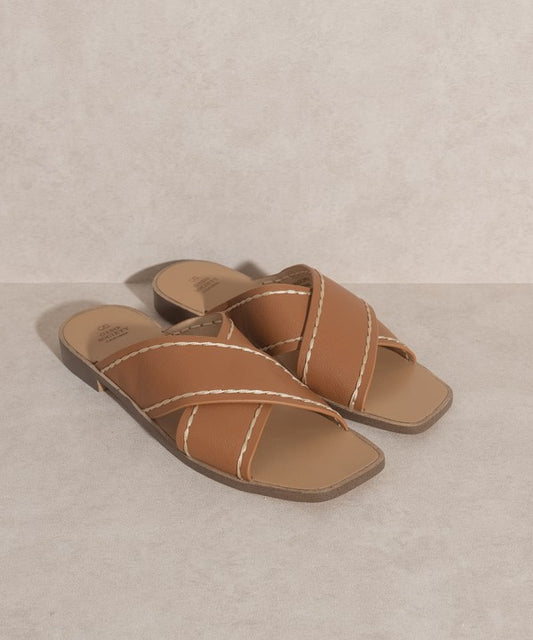 Stella - Criss Cross Sandal by Oasis Society