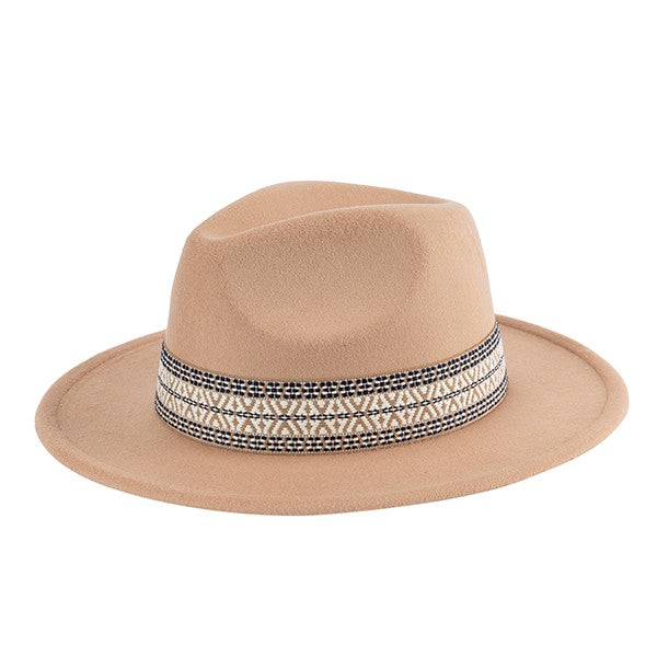 Benedita Boho Embroidered Fedora Hat