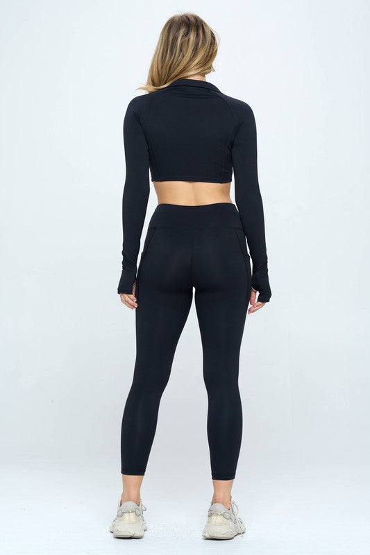 Ona Long Sleeve Activewear Set Top and Leggings