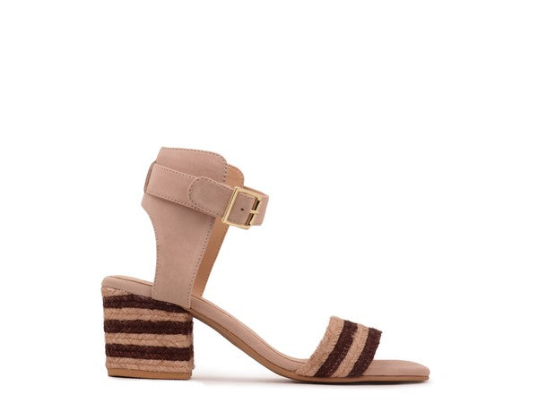 Rayna Braided Jute Strap and Suede Sandal