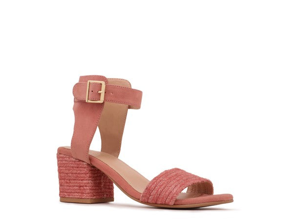 Rayna Braided Jute Strap and Suede Sandal