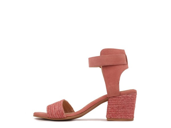 Rayna Braided Jute Strap and Suede Sandal