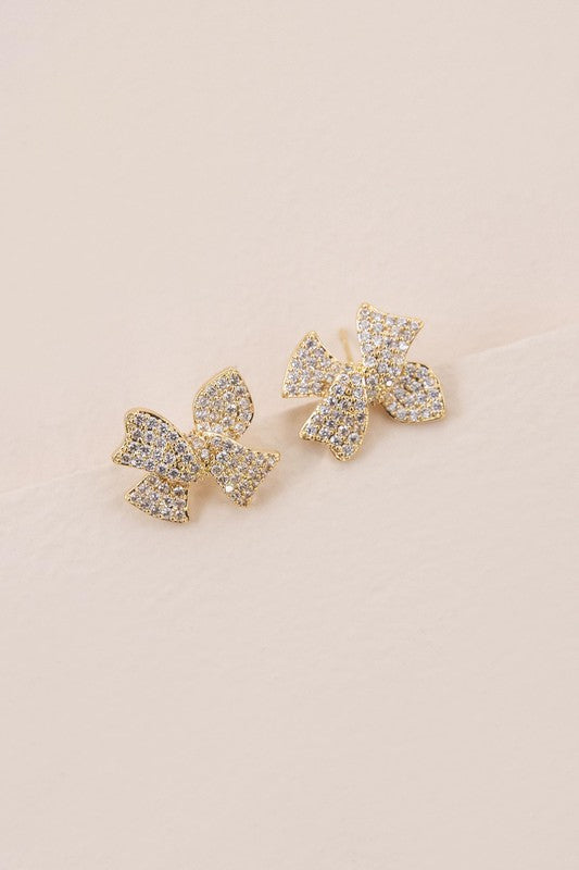 Leesa Ribbon Stud Earrings