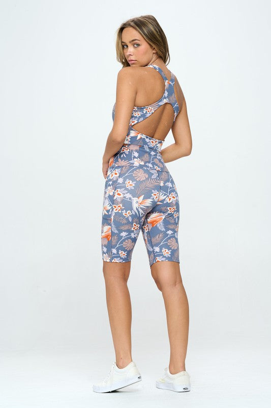 Laylin Flowers Print Activewear Set