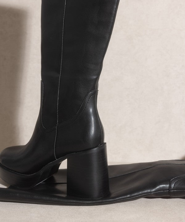 Juniper Platform Knee-High Boots By Oasis Society