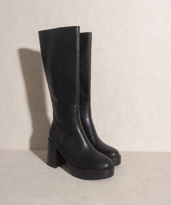 Juniper Platform Knee-High Boots By Oasis Society