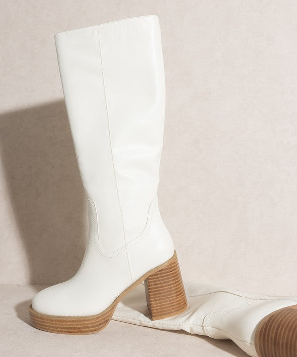 Juniper Platform Knee-High Boots By Oasis Society