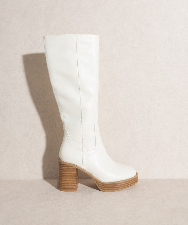 Juniper Platform Knee-High Boots By Oasis Society