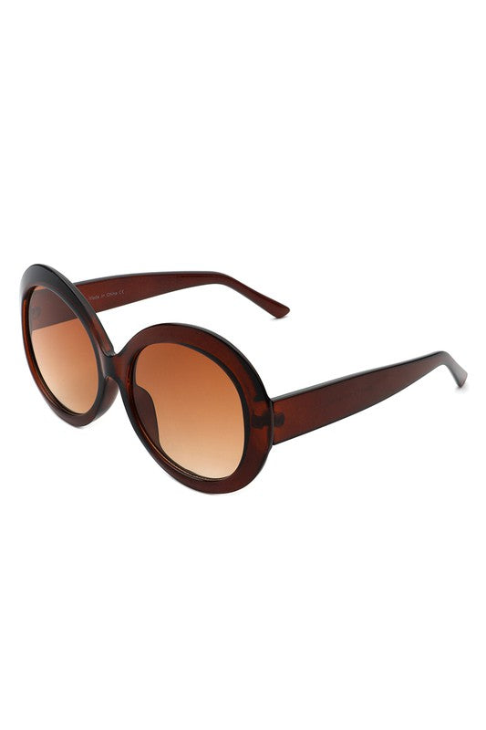 Madge Oversize Circle Fashion Round Sunglasses