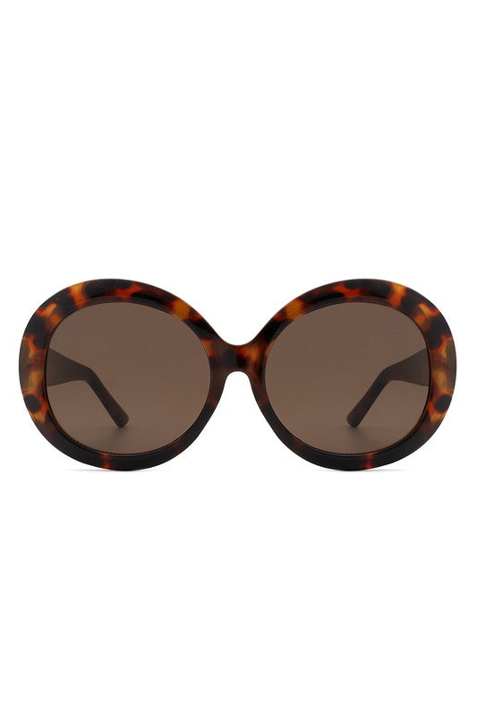 Madge Oversize Circle Fashion Round Sunglasses