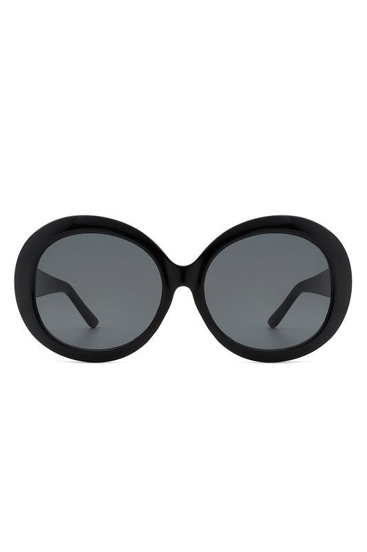 Madge Oversize Circle Fashion Round Sunglasses